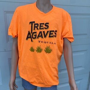 Orange Tres Agaves Tequila T-Shirt, XL